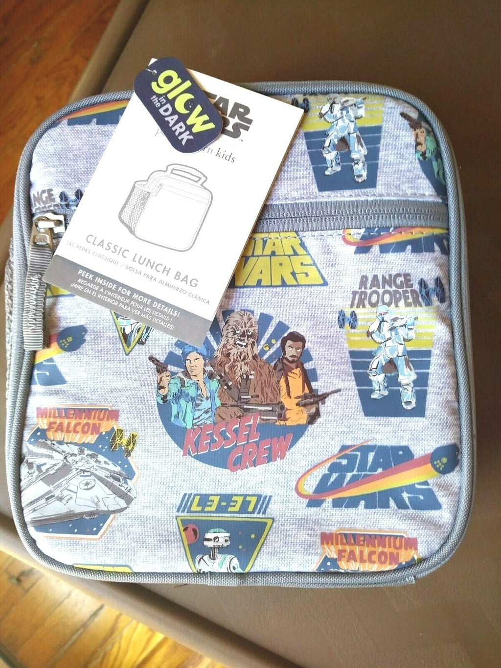 Pottery Barn School LUNCH BOX BAG Star Wars SOLO Disney travel jedi droid boy ,
