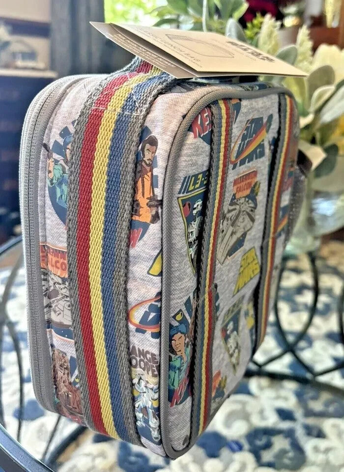 Pottery Barn School LUNCH BOX BAG Star Wars SOLO Disney travel jedi droid boy ,