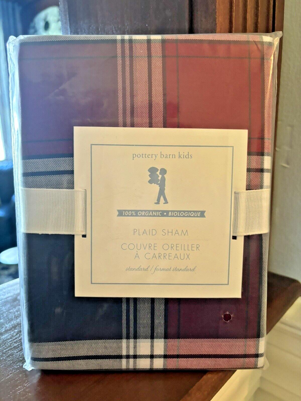 Pottery barn GRINCH PILLOW SHAM holiday Christmas Plaid ELF party kid gift SET m