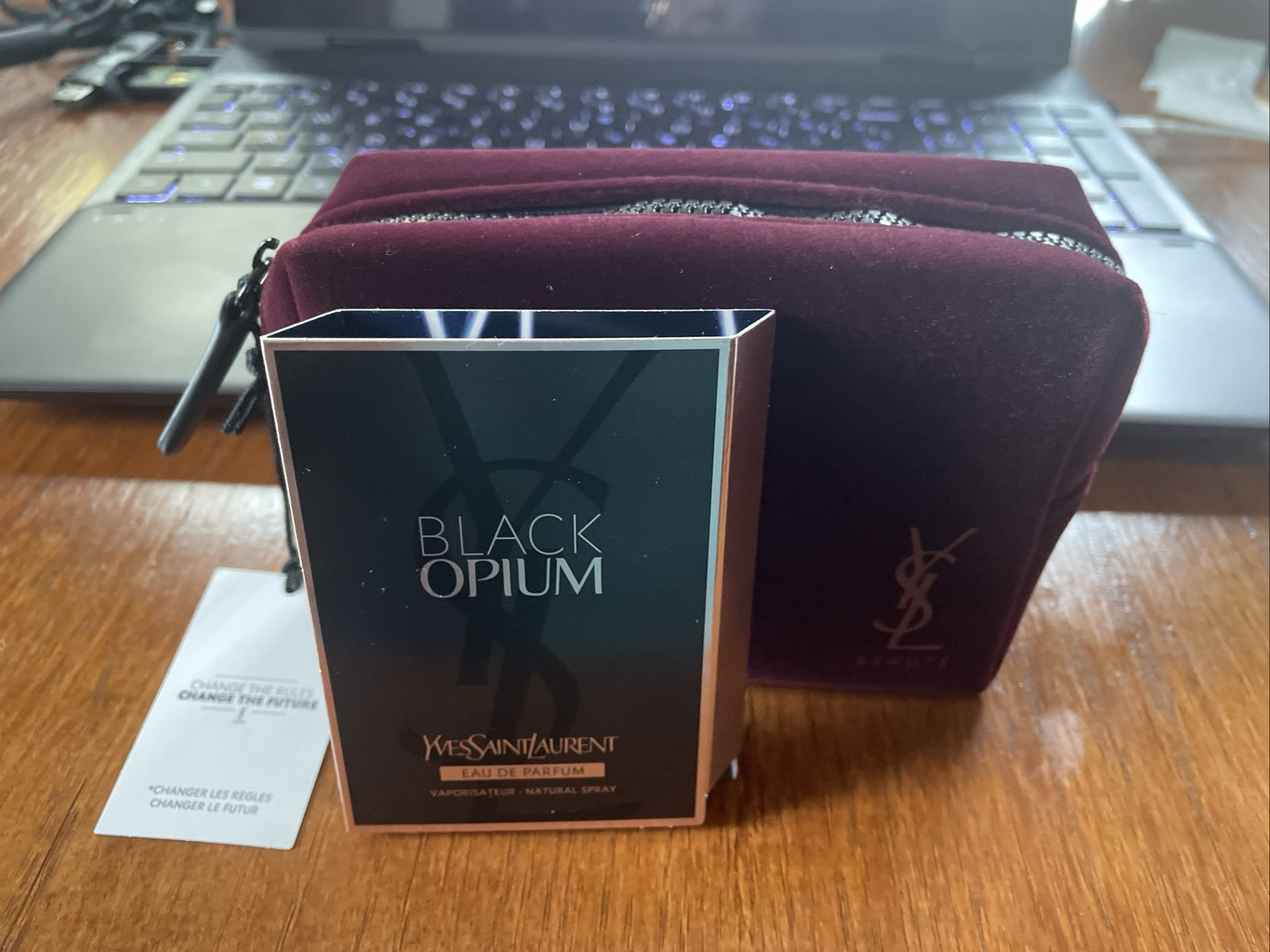 Ysl Perfume Set Clutch Bag Holiday Gift birthday party teen velvet mom school .