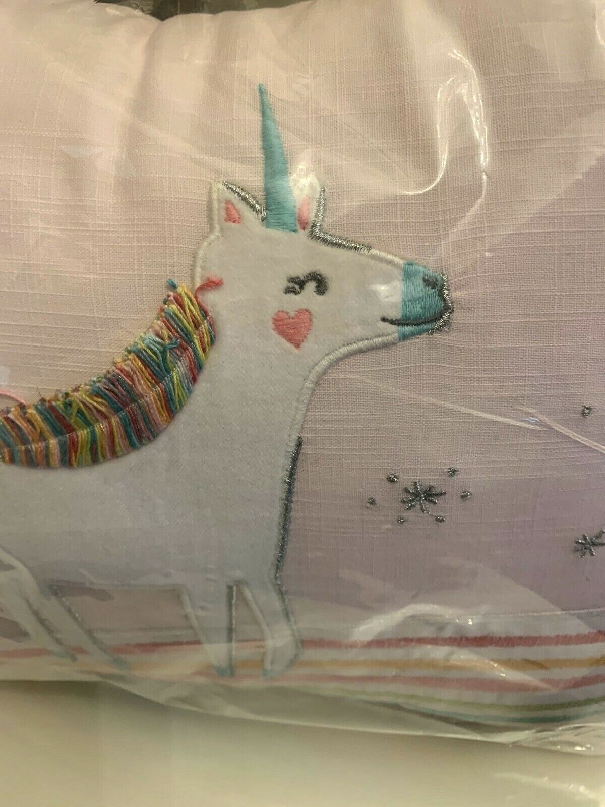 pottery barn Unicorn rainbow Disney pillow school girl birthday holiday gift =