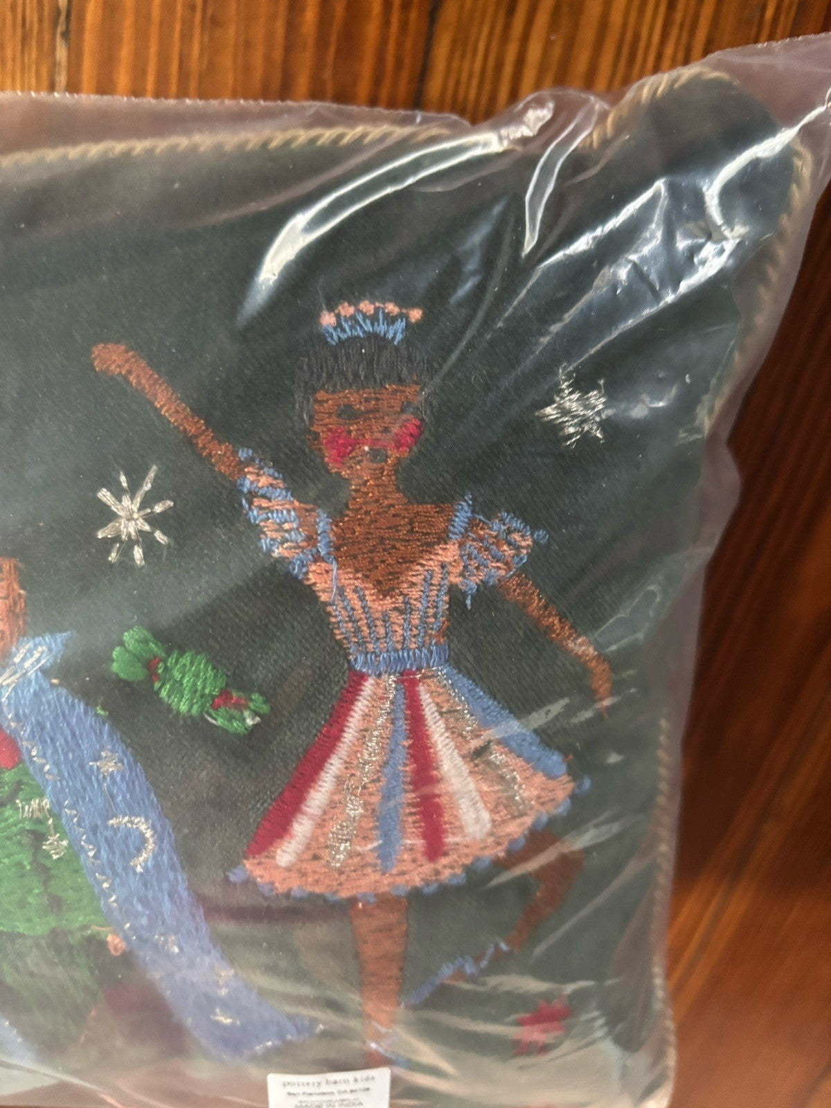 Pottery Barn Nutcracker Christmas Holiday Velvet pillow Rifle girl party gift n