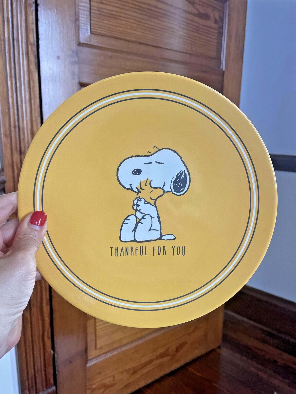Pottery Barn Snoopy Disney Plate Holiday Thanksgiving + CUP Peanuts Dinner Kid '