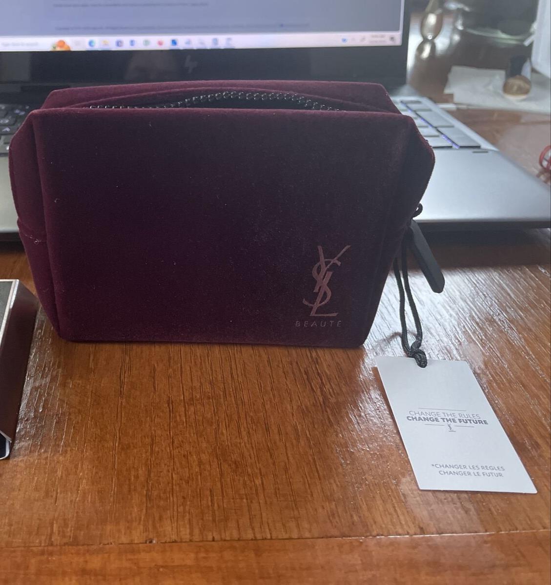 Ysl Perfume Set Clutch Bag Holiday Gift birthday party teen velvet mom school .