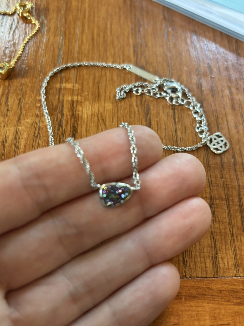 Kate Spade Kendra Scott SET 4 Necklace flower station heart mom GIFT teen gold .