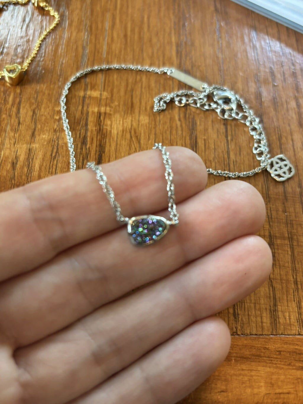 Kate Spade Kendra Scott SET 4 Necklace flower station heart mom GIFT teen gold .