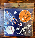 Pottery Barn School Sticker Disney star wars space sports planet set 3 pre-k  h