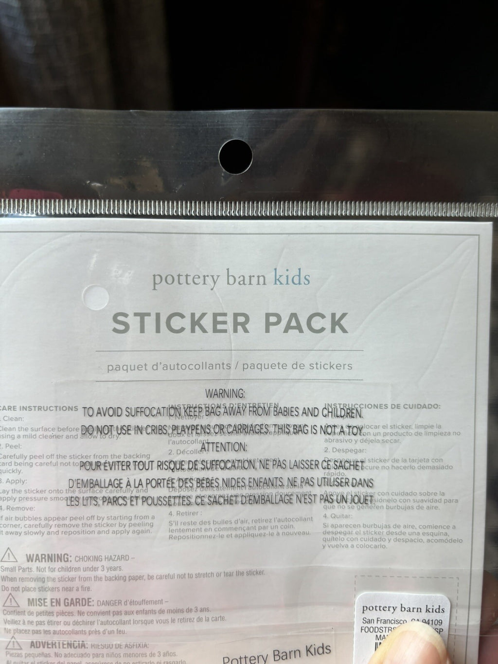 Pottery Barn School Sticker Disney star wars space sports planet set 3 pre-k  h