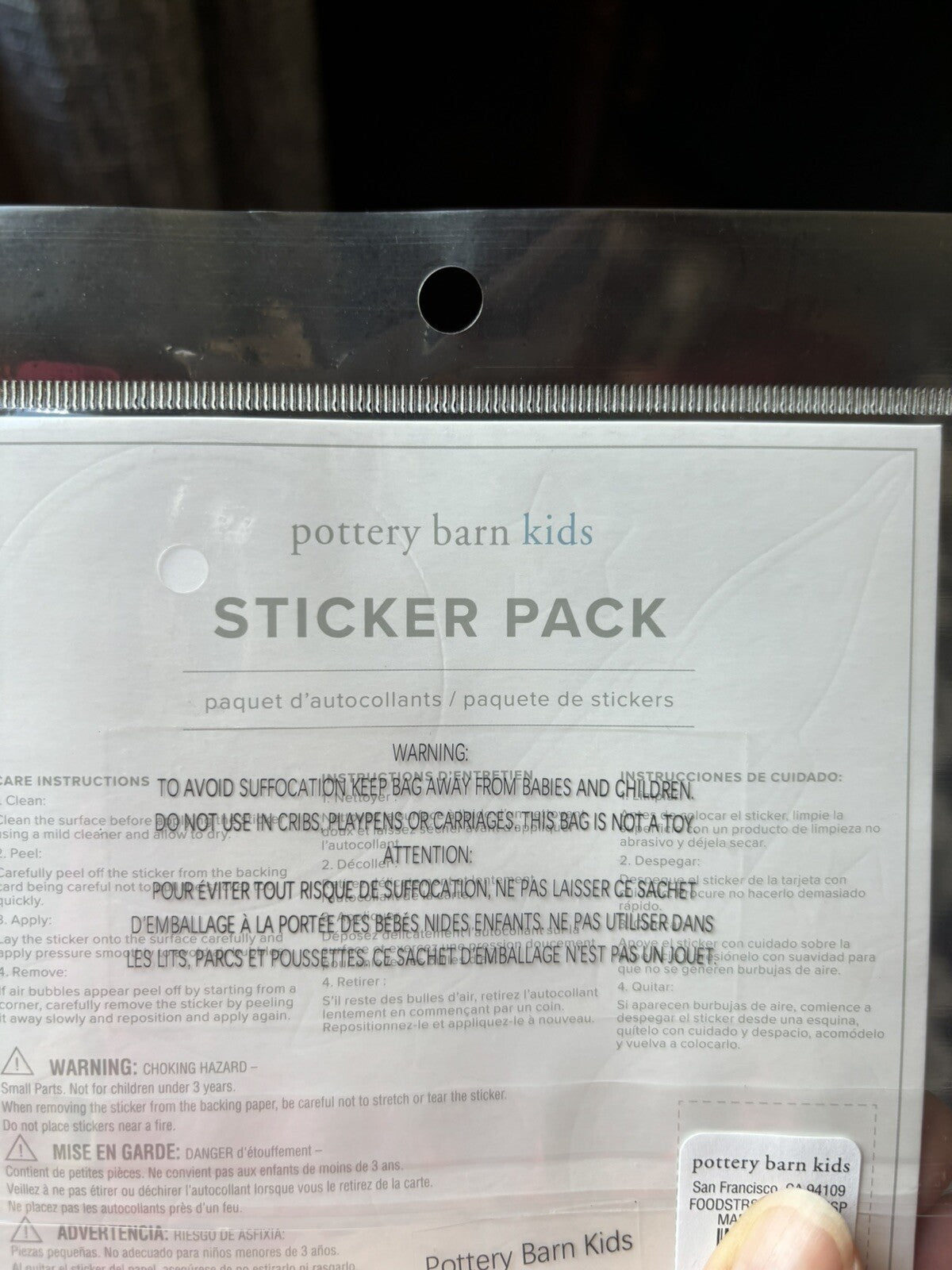 Pottery Barn School Sticker Disney star wars space sports planet set 3 pre-k  h