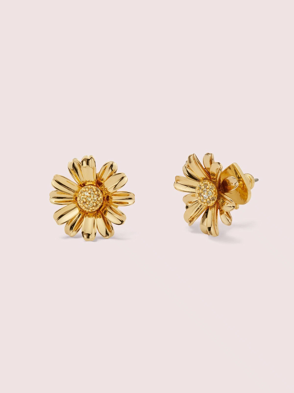 Kate Spade earrings + Bag DAISY gold flower disney gift school wedding teen  .