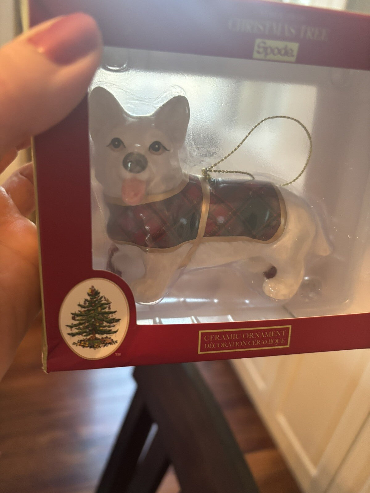 Holiday Ornament Days Christmas Spode party Gift Dog pet kid birthday $79 boxed
