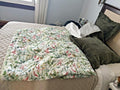 Pottery Barn Christmas comforter bed cover holiday party Size Queen quilted n