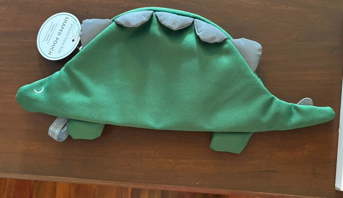 Pottery barn school disney Dinosaur Pencil case Bag Pre K Jurassic Boy gift .
