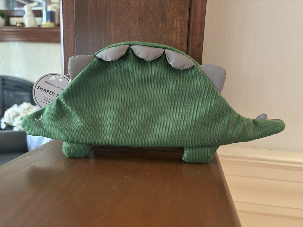 Pottery barn school disney Dinosaur Pencil case Bag Pre K Jurassic Boy gift .
