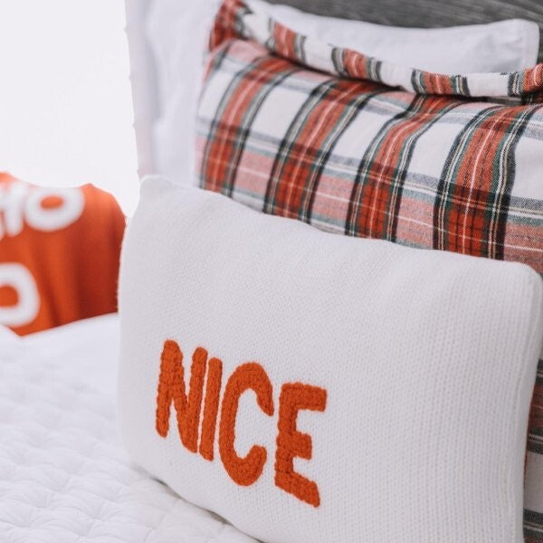 Pottery Barn  Christmas Pillowcase Plaid Sham holiday Stewart red disney SET 2 y