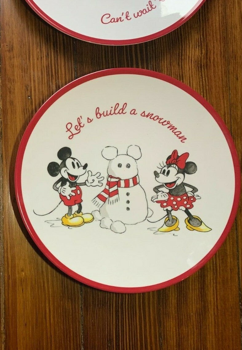 Disney Pottery Barn Mickey Mouse Plate Cup bowl School kids Christmas holiday  '