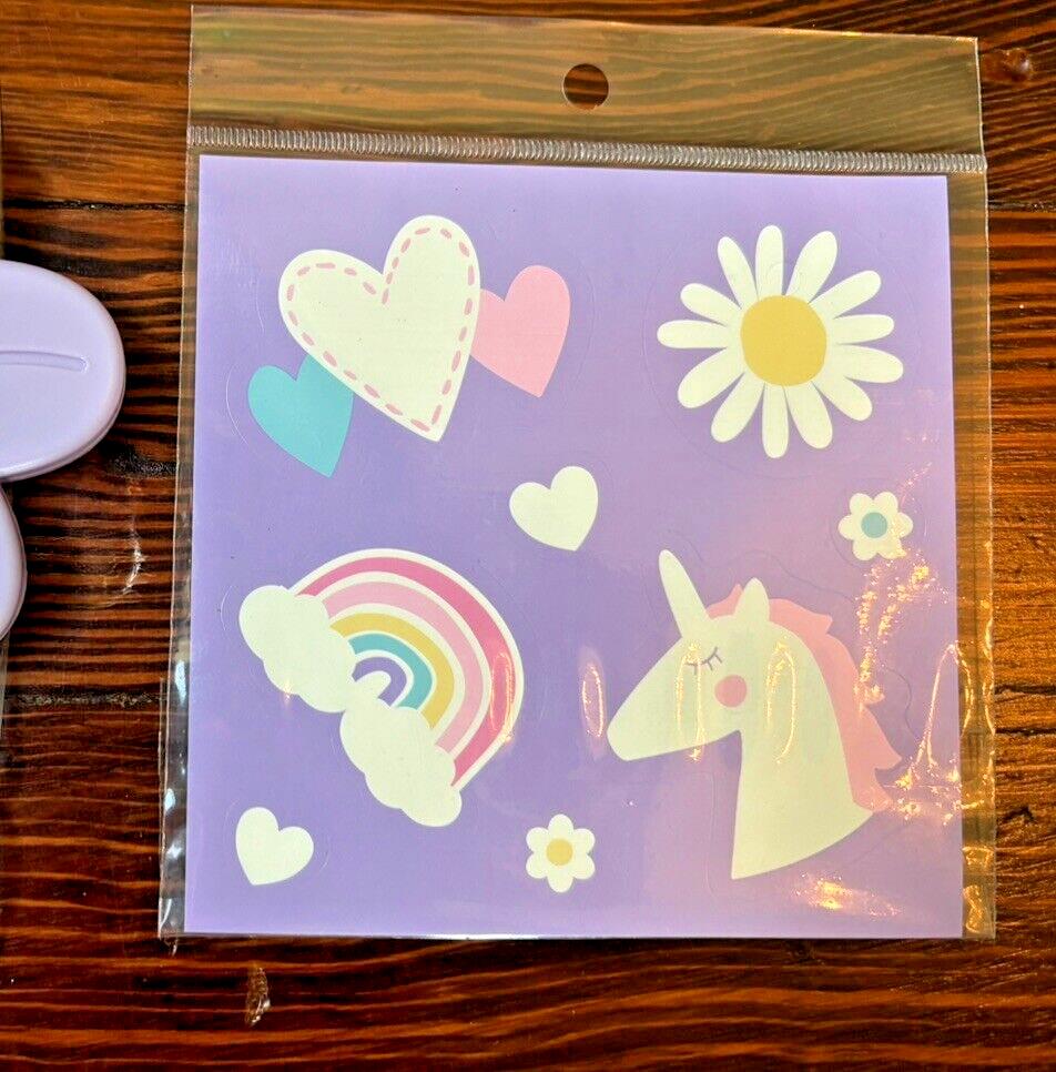 Pottery Barn School Disney Princess Unicorn Rainbow Gift Girl Sticker Set 3 ?? h