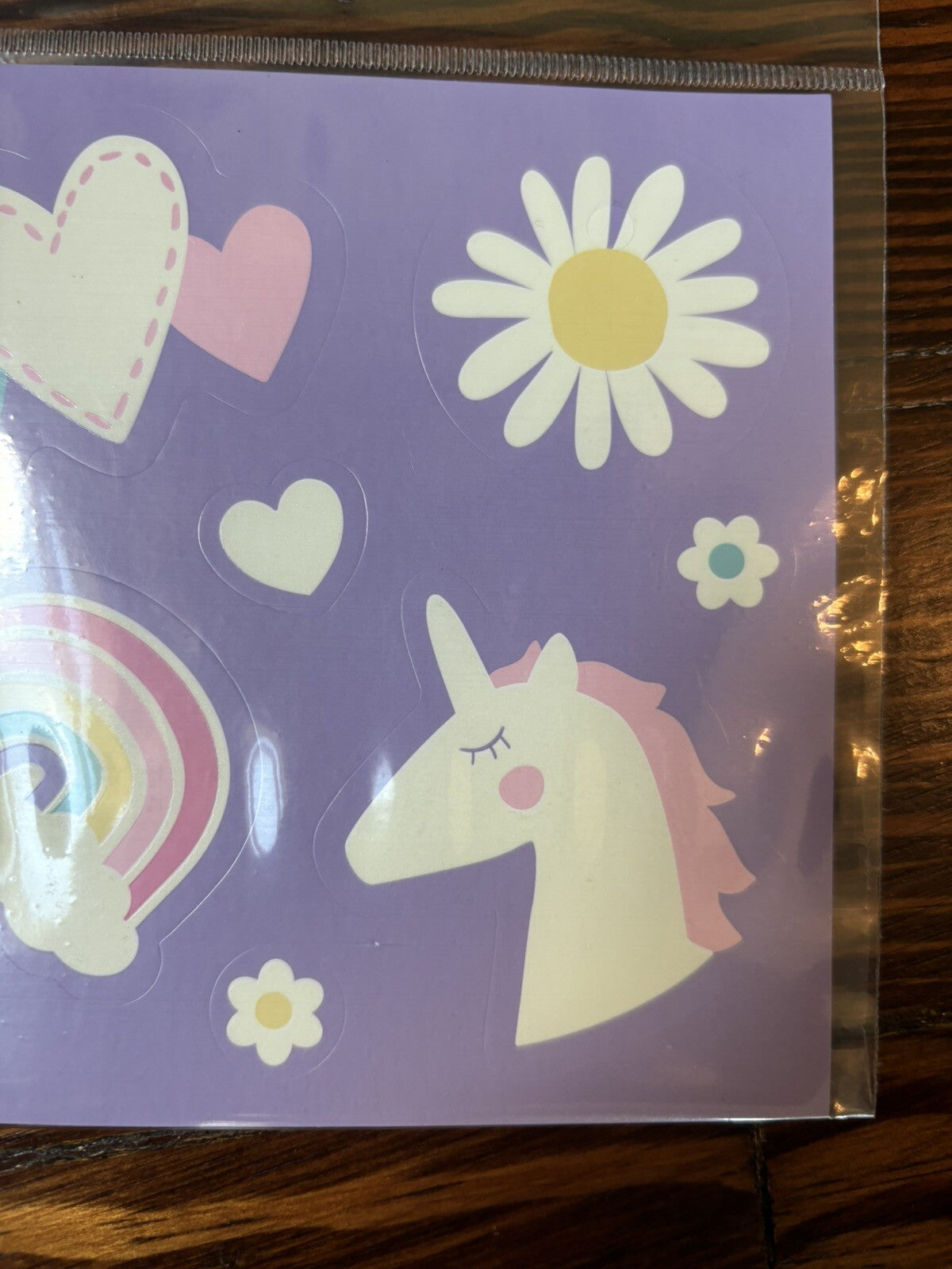 Pottery Barn School Disney Princess Unicorn Rainbow Gift Girl Sticker Set 3 ?? h