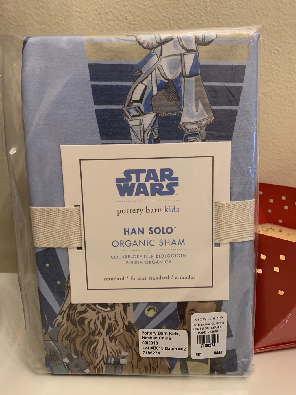 Disney pottery barn Star wars Holiday planet pillow sham space gift school boy 1