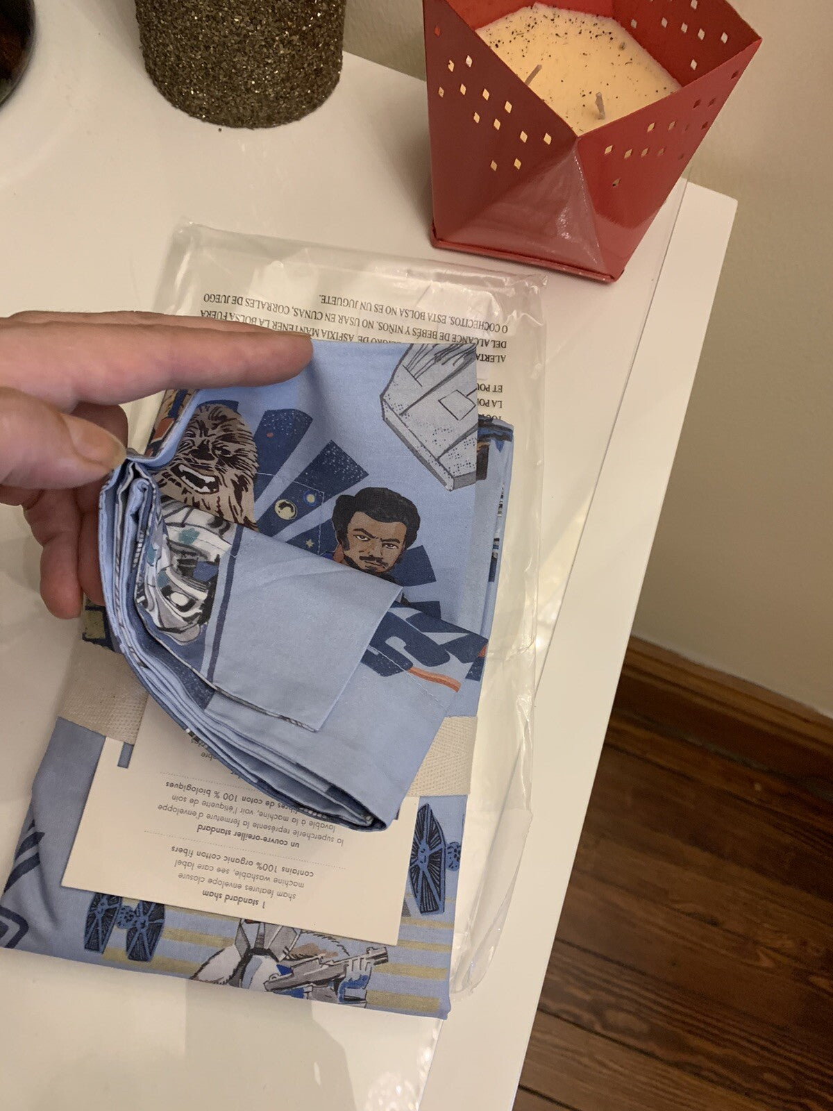 Disney pottery barn Star wars Holiday planet pillow sham space gift school boy 1