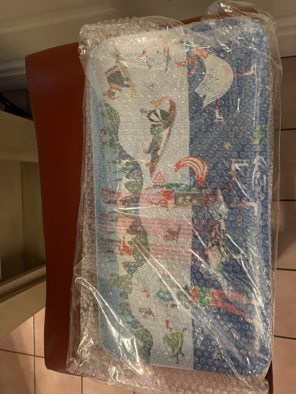 Anthropology Holiday Disney Platter Tray school kid Christmas Tree plate gift '