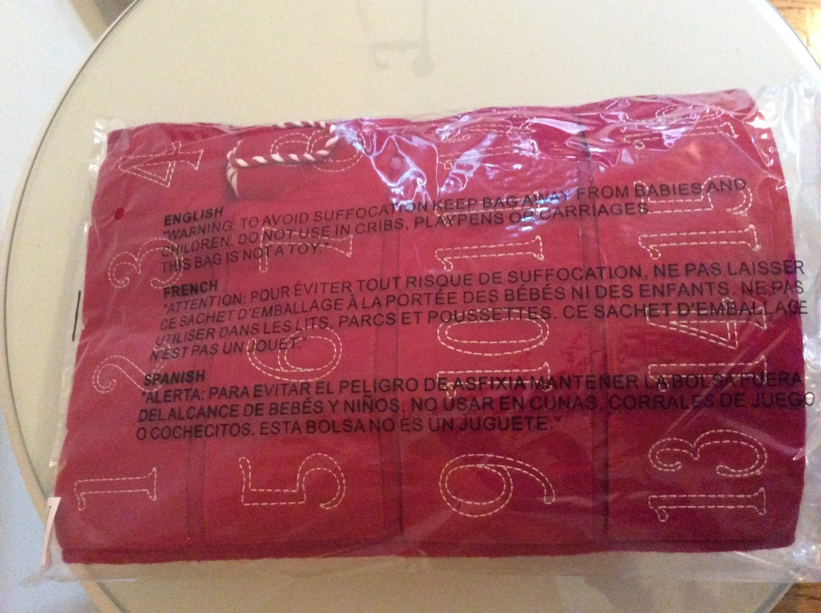 Pottery Barn holiday Santa advent calendar Christmas party gift kid candy cane n