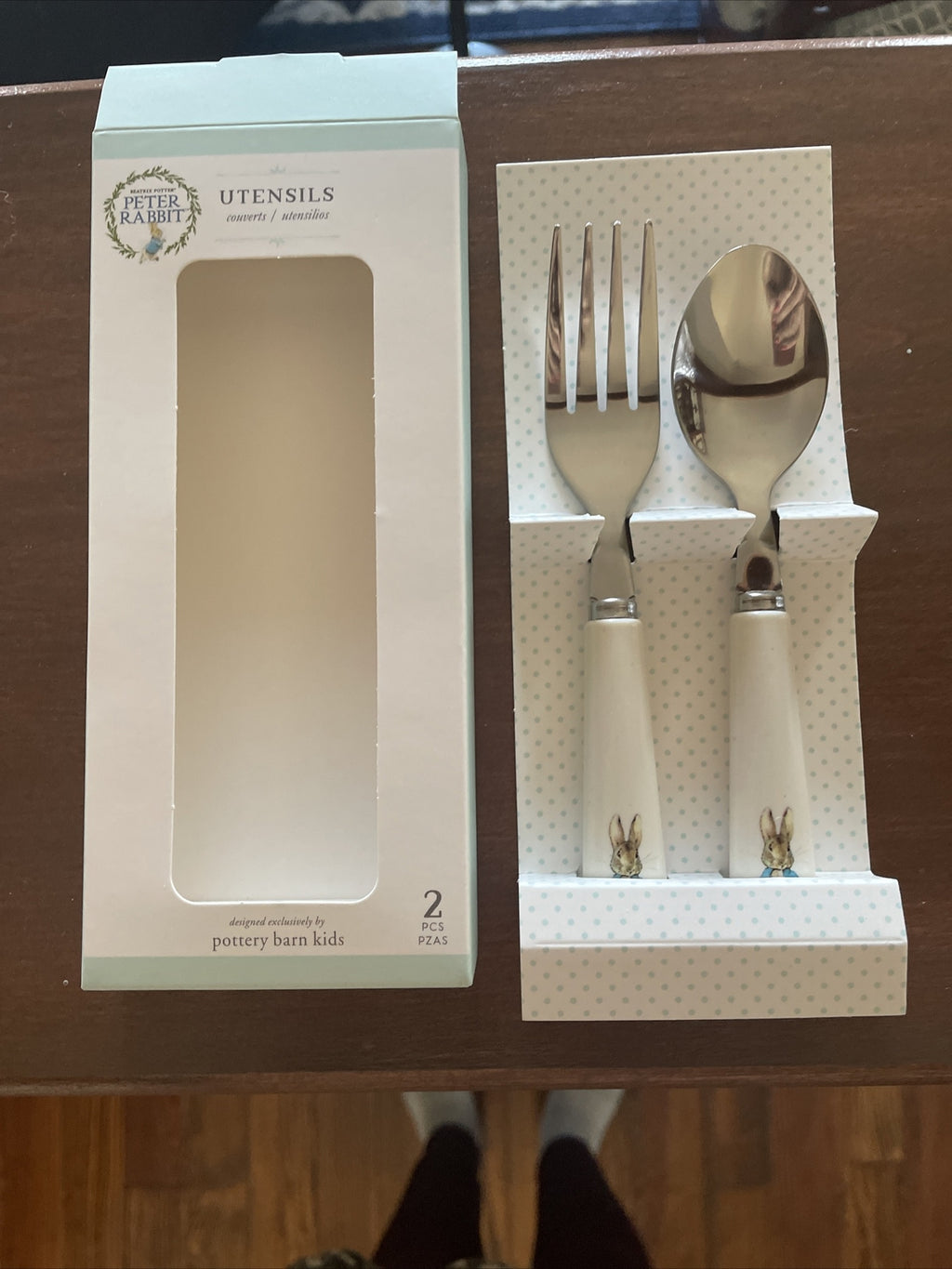 Disney Pottery Barn School Peter Rabbit Utensil Set Party Holiday Kid Gift 1
