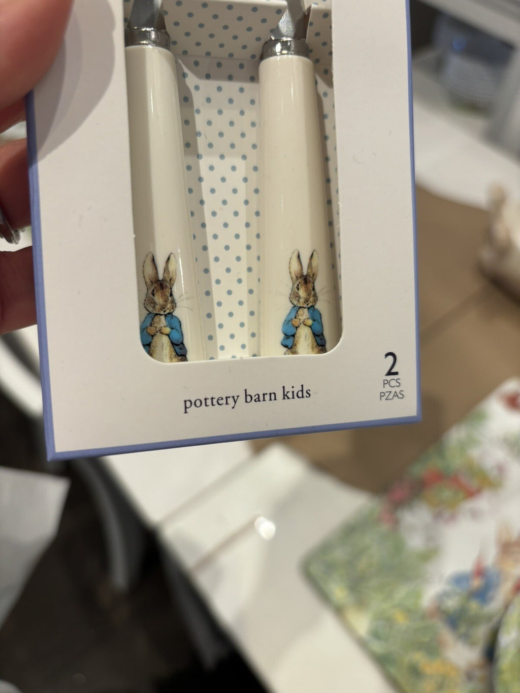 Disney Pottery Barn School Peter Rabbit Utensil Set Party Holiday Kid Gift 1
