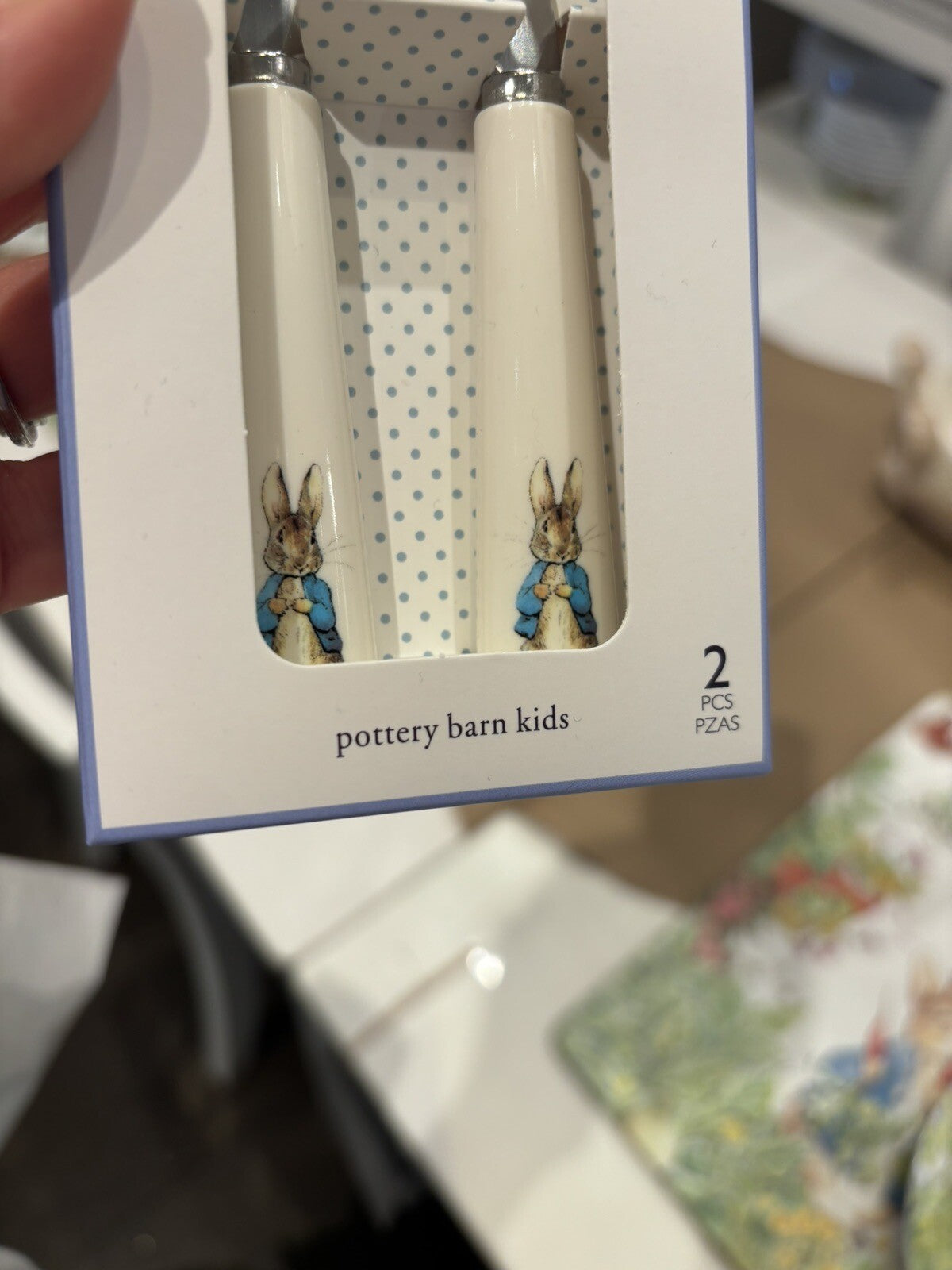 Disney Pottery Barn School Peter Rabbit Utensil Set Party Holiday Kid Gift 1