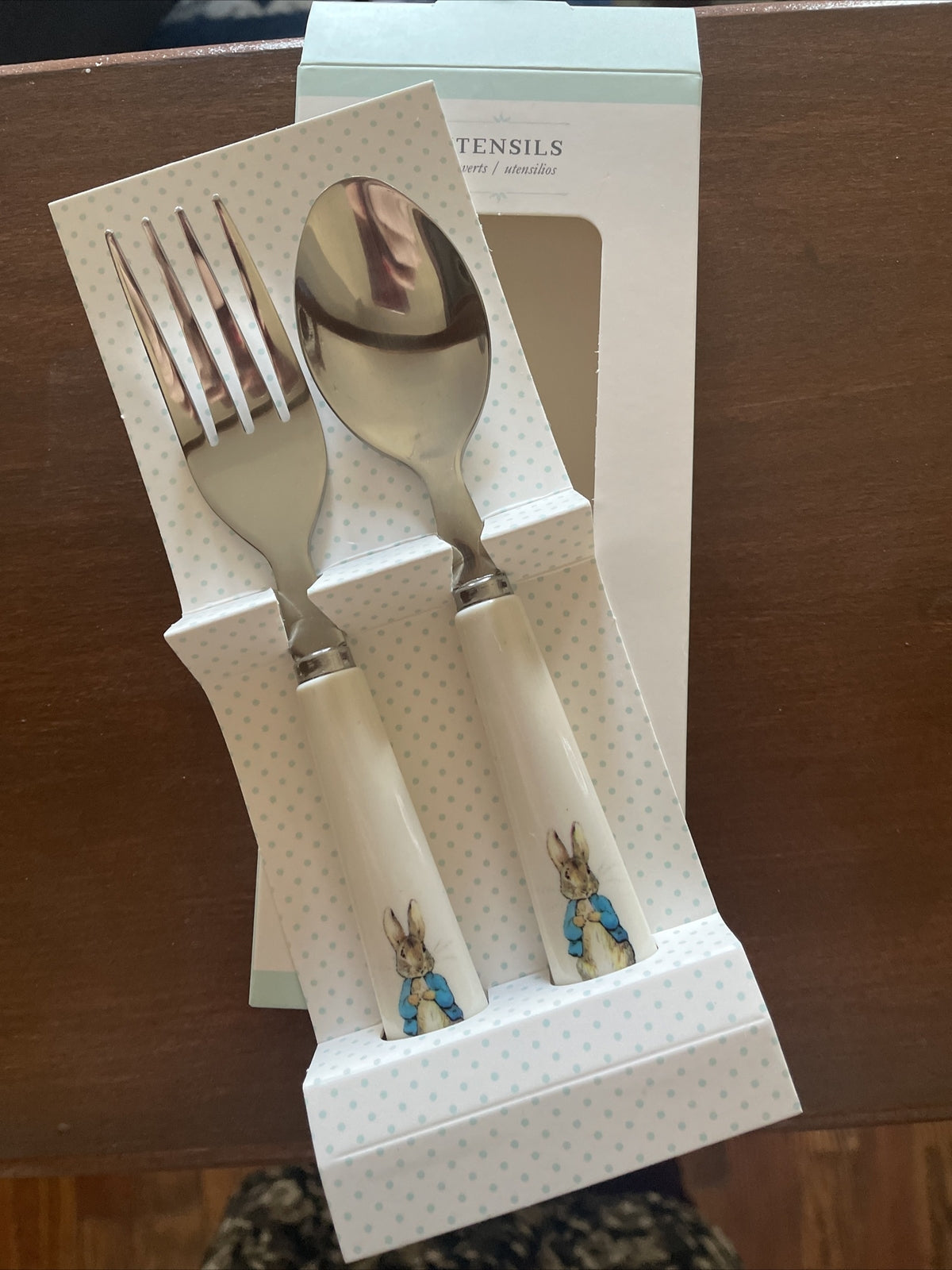 Disney Pottery Barn School Peter Rabbit Utensil Set Party Holiday Kid Gift 1