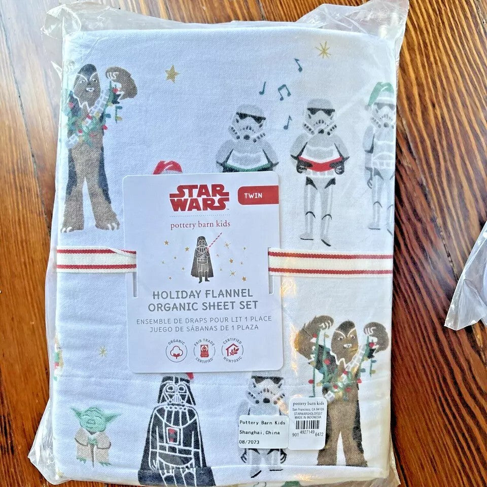 Pottery Barn STAR WARS Sheet set Holiday Snoopy Christmas Superhero Solo Grogu {