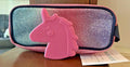 Pottery barn School disney Glitter pencil CASE +unicorn bag Rainbow Pouch Pink 1