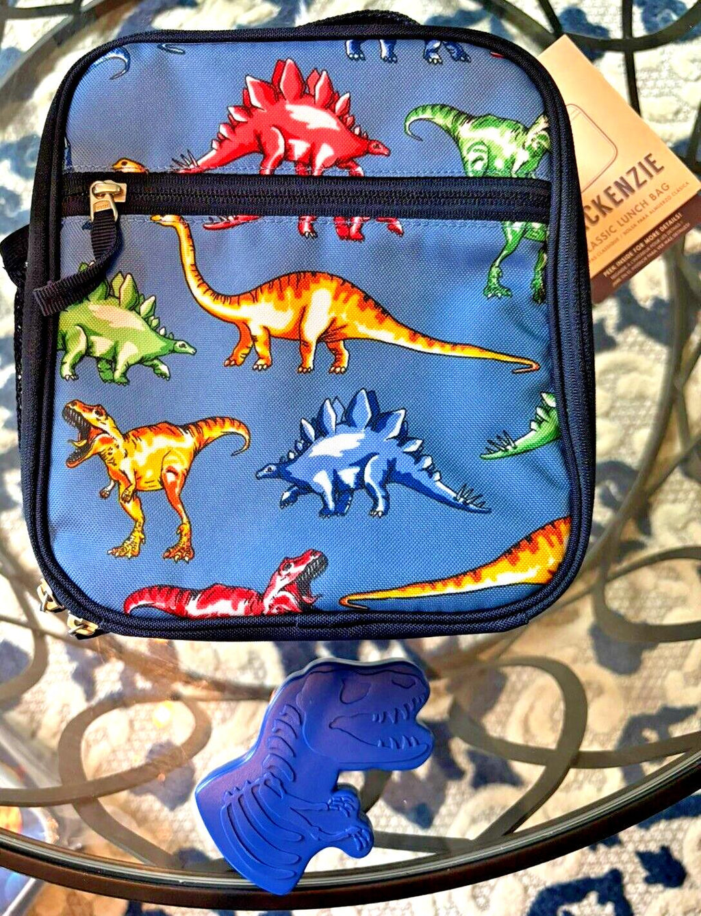 School Disney Pottery barn Lunch Box Dinosaur +Bag space gift boy travel ?? ,