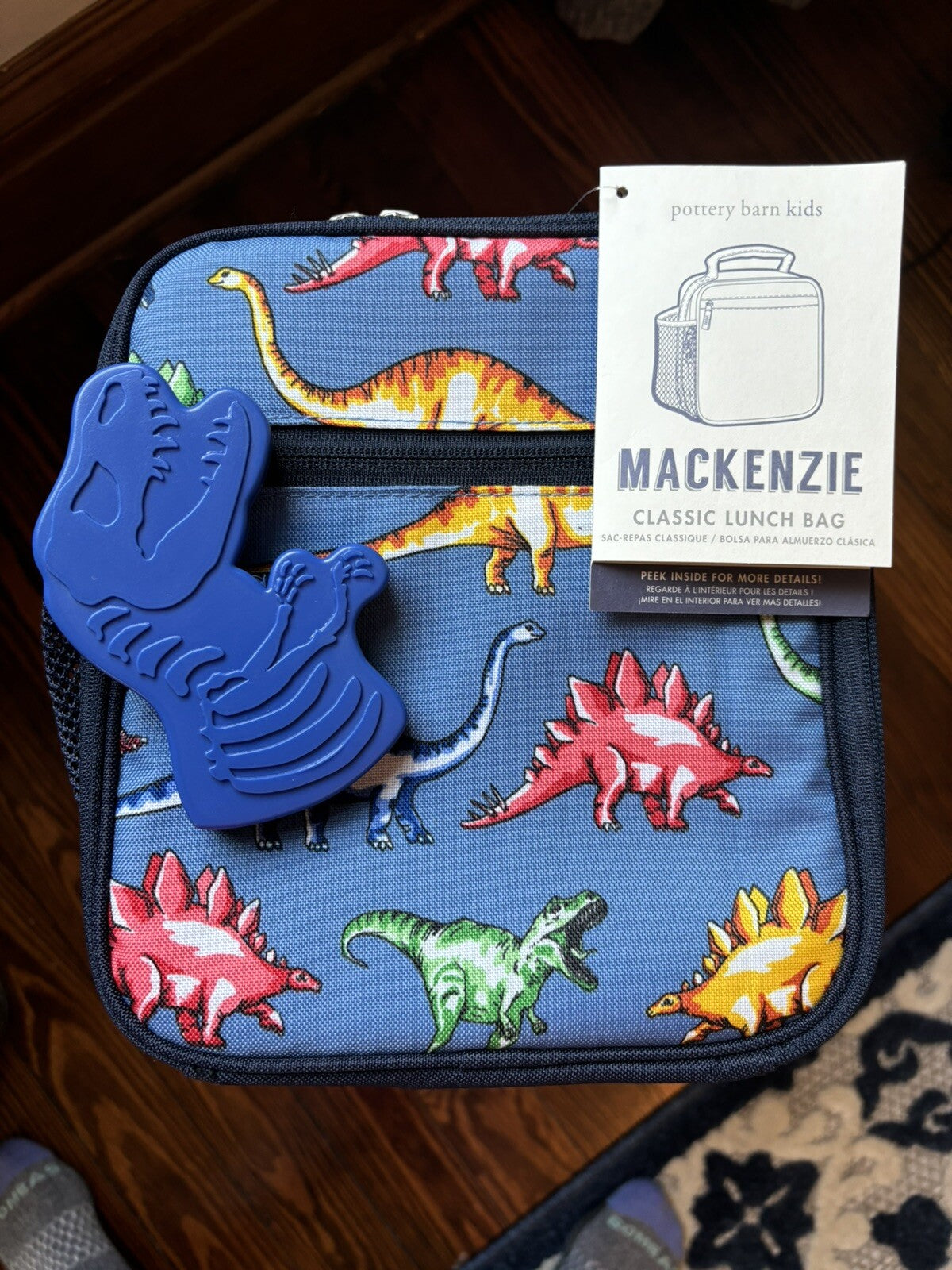 School Disney Pottery barn Lunch Box Dinosaur +Bag space gift boy travel ?? ,
