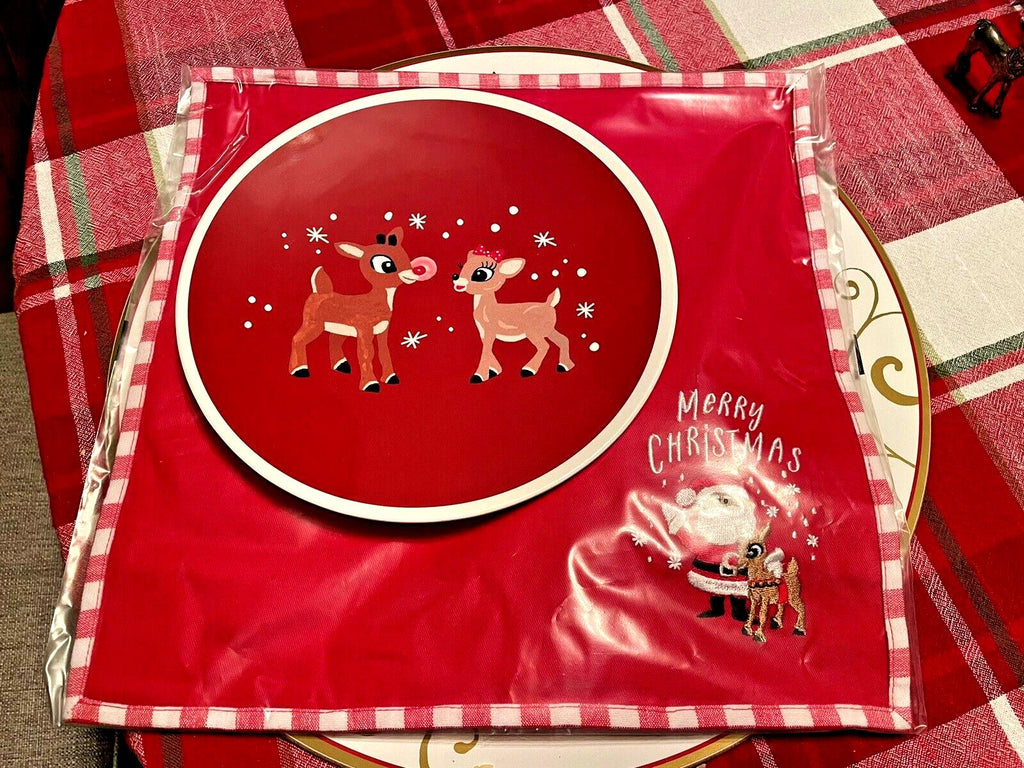 Pottery Barn Disney holiday Dinner SET Rudolph Santa gift Christmas gift