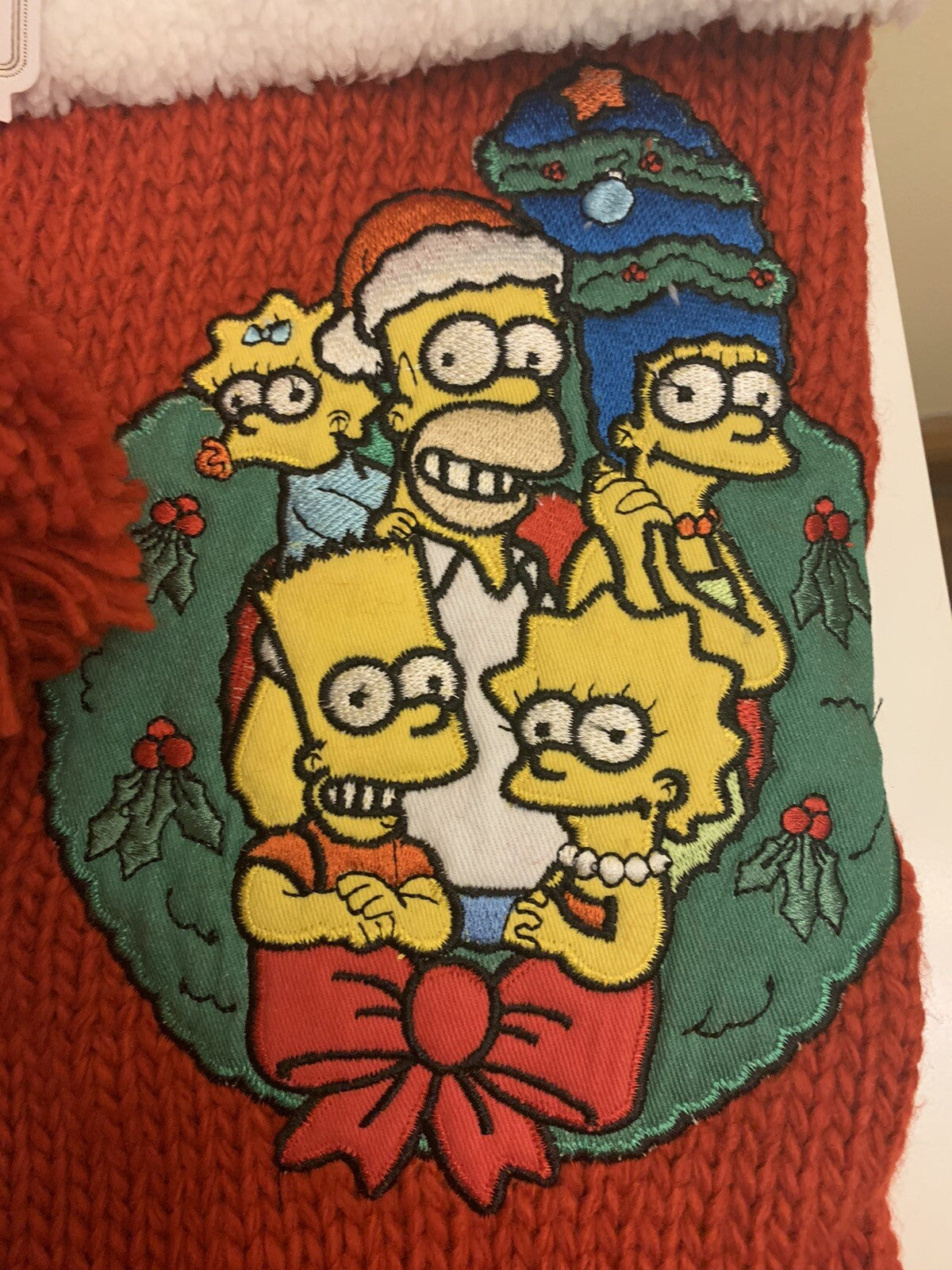 Pottery Barn Holiday Christmas stocking Simpsons Disney teen party gift school {