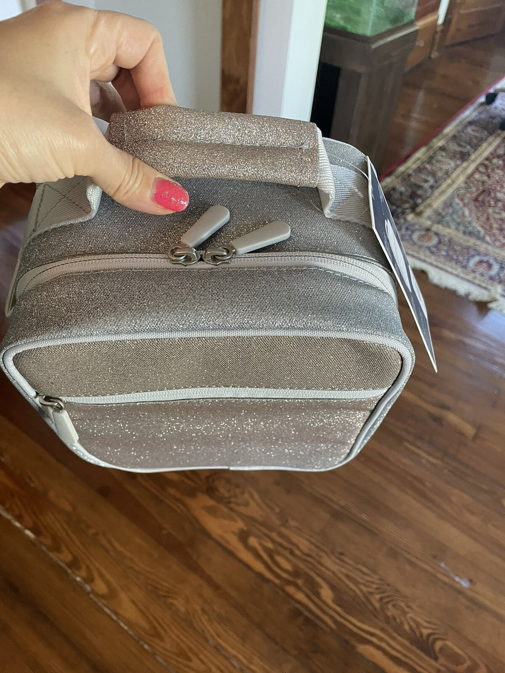 Pottery Barn kid school Disney Glitter backpack Princess+Lunch travel bag girl .