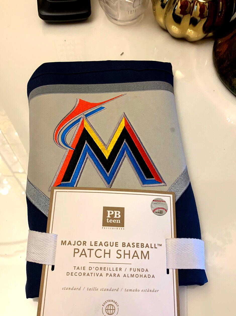 pottery barn Baseball Disney sport MLB MARLINS Gift boy pillow SHAM florida 1