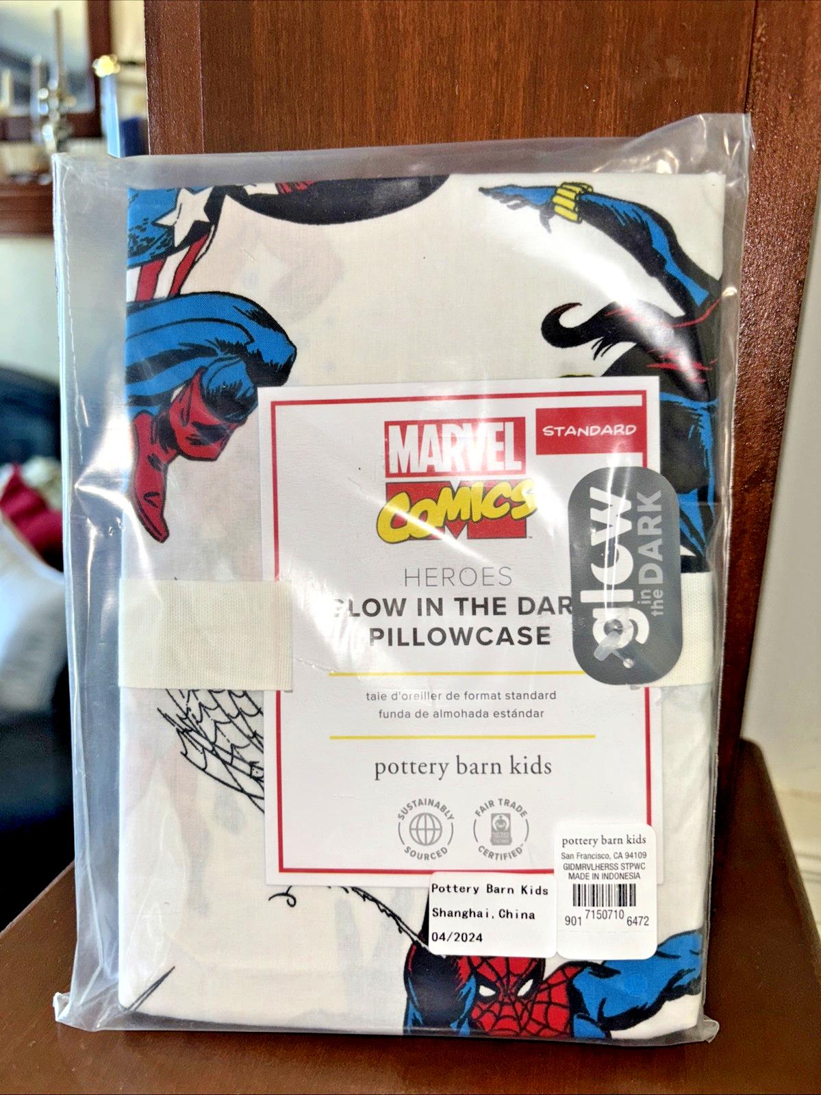 Pottery barn Marvel Flash justice league batman comic hero PillowCase school y