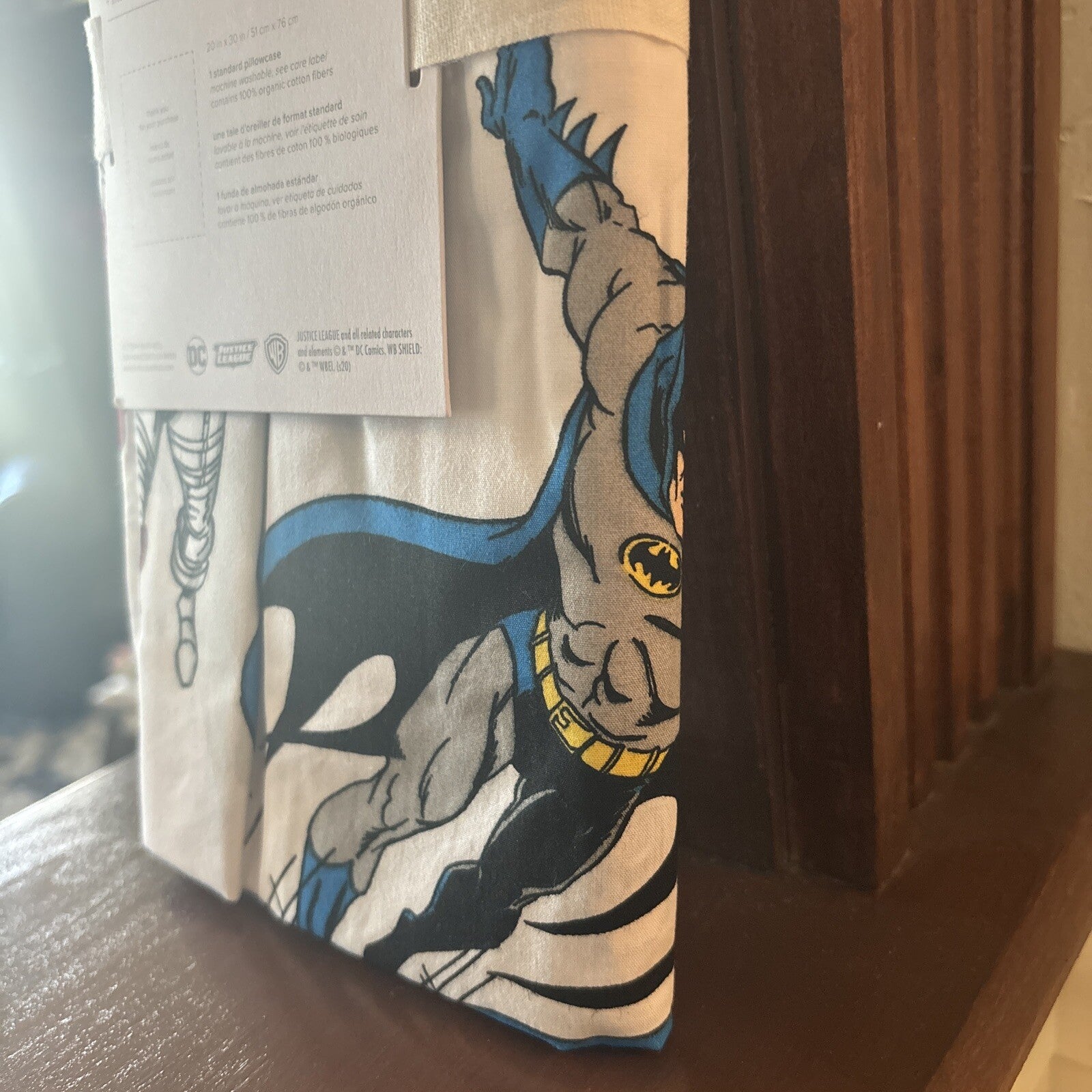 Pottery barn Superman Batman Avengers Marvel Comics star bed Sham gift SET 2 [