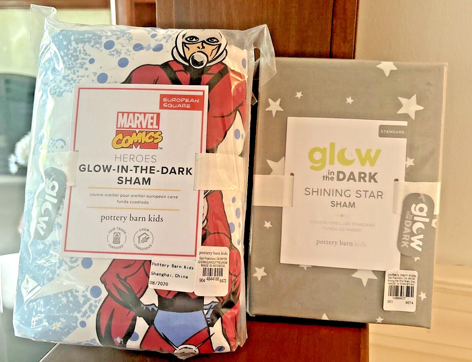 Pottery barn MARVEL Avengers superHERO Sham gift school bed comic star SET kid -