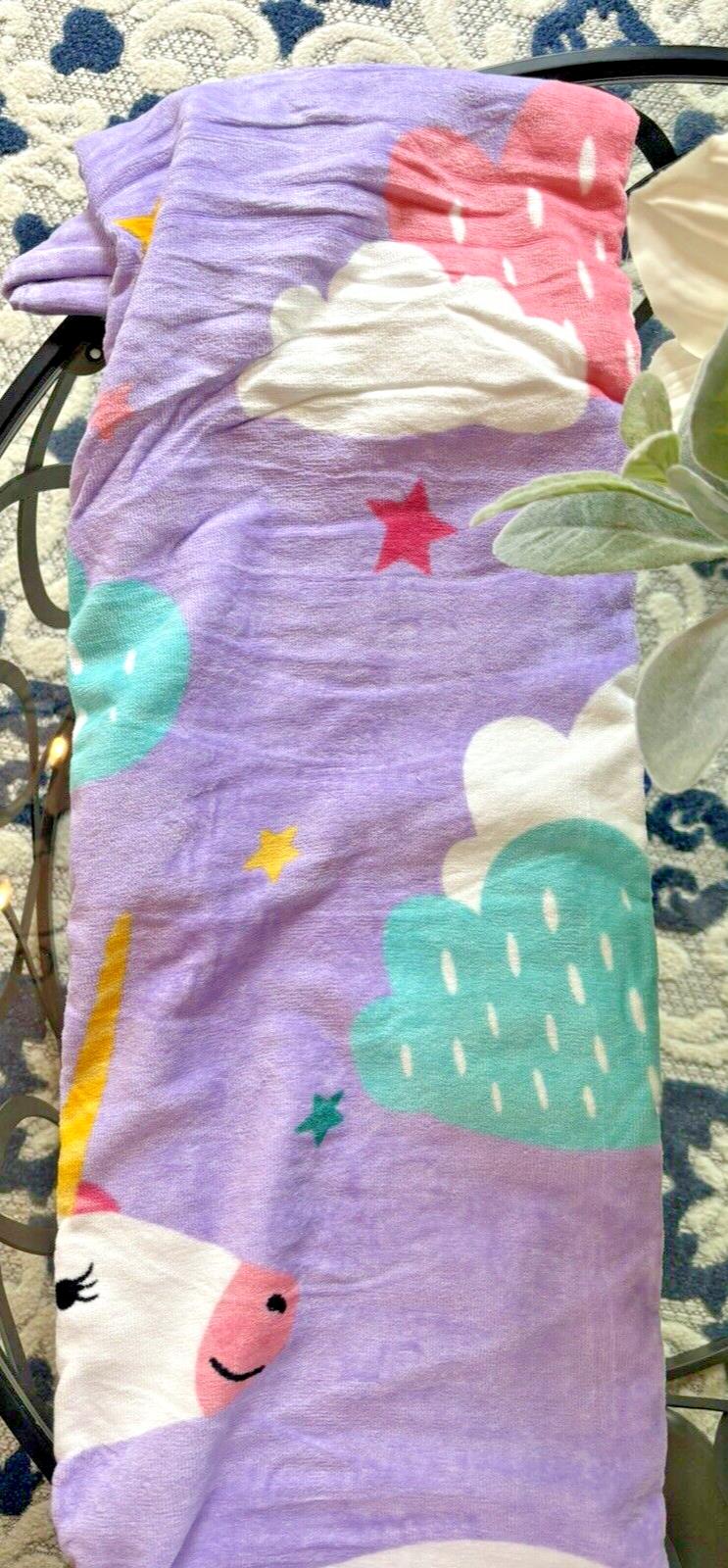 Pottery barn Disney BATH towel kid Beach UNICORN RAINBOW Travel school girl -