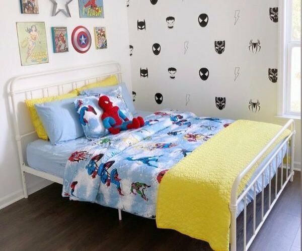 Pottery barn MARVEL Avengers superHERO Sham gift school bed comic star SET kid -