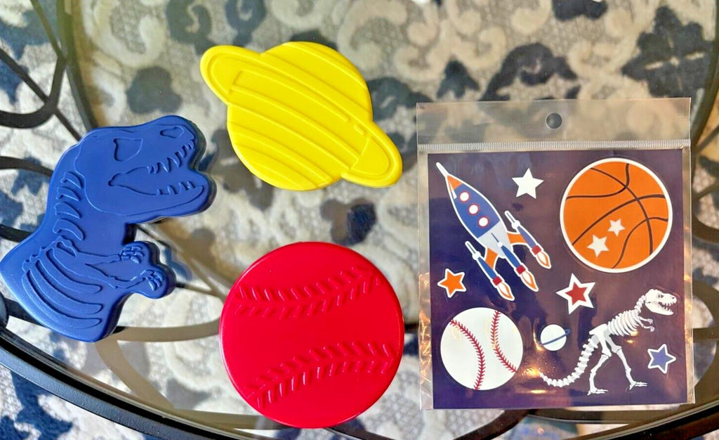 Pottery Barn School Disney Dinosaur Space Baseball rocket bag Set Jurassic ?? -