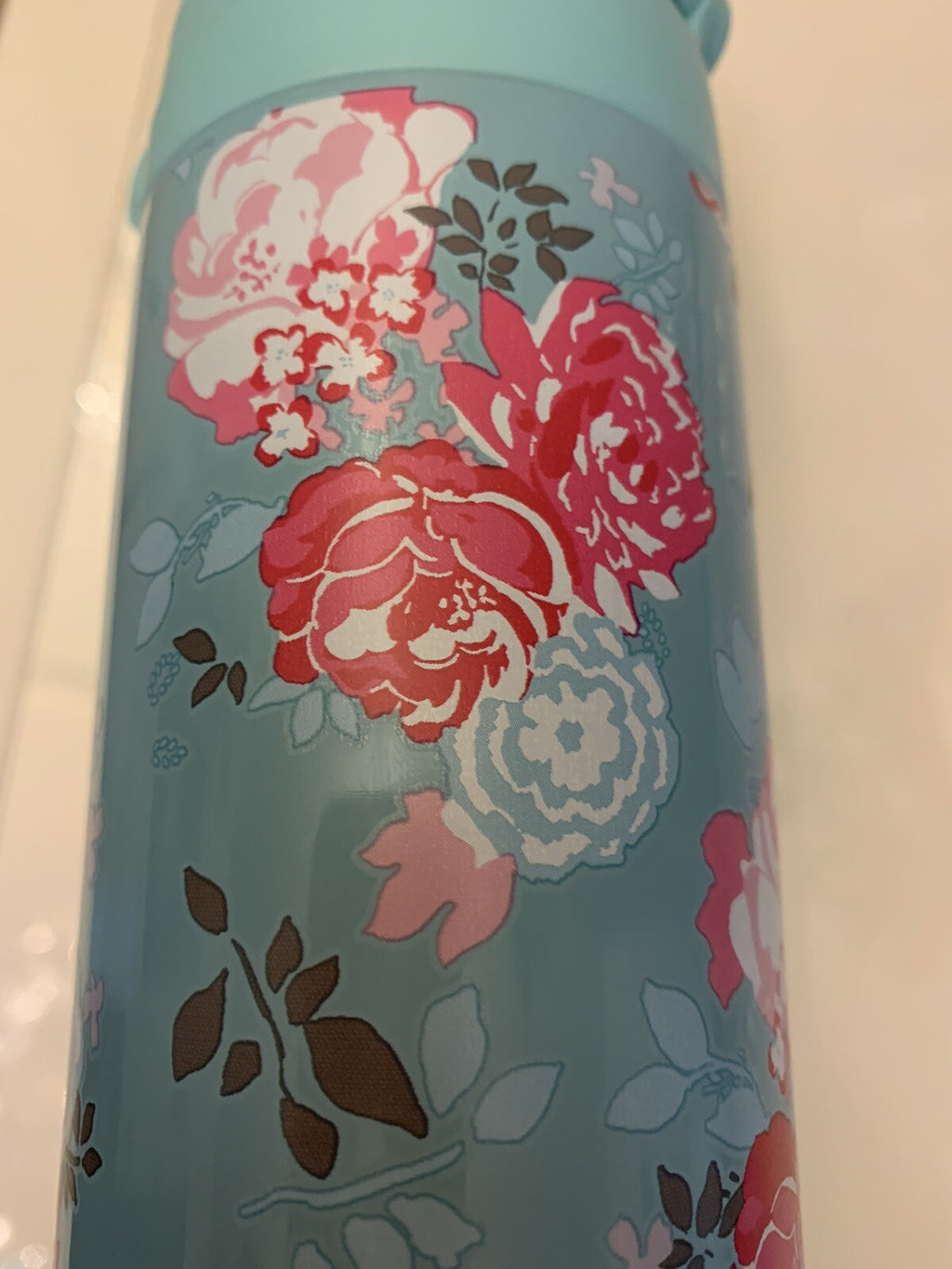 Pottery barn Garden Party Floral LARGE WATER BOTTLE school Travel gift college .