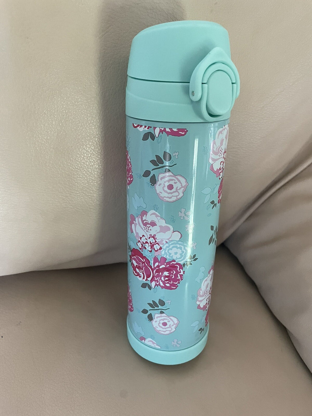 Pottery barn Garden Party Floral LARGE WATER BOTTLE school Travel gift college .