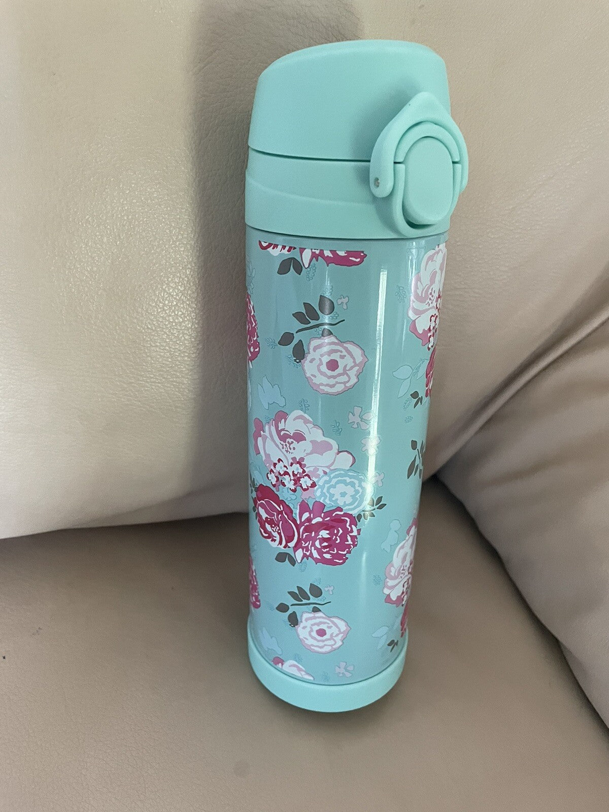 Pottery barn Garden Party Floral LARGE WATER BOTTLE school Travel gift college .