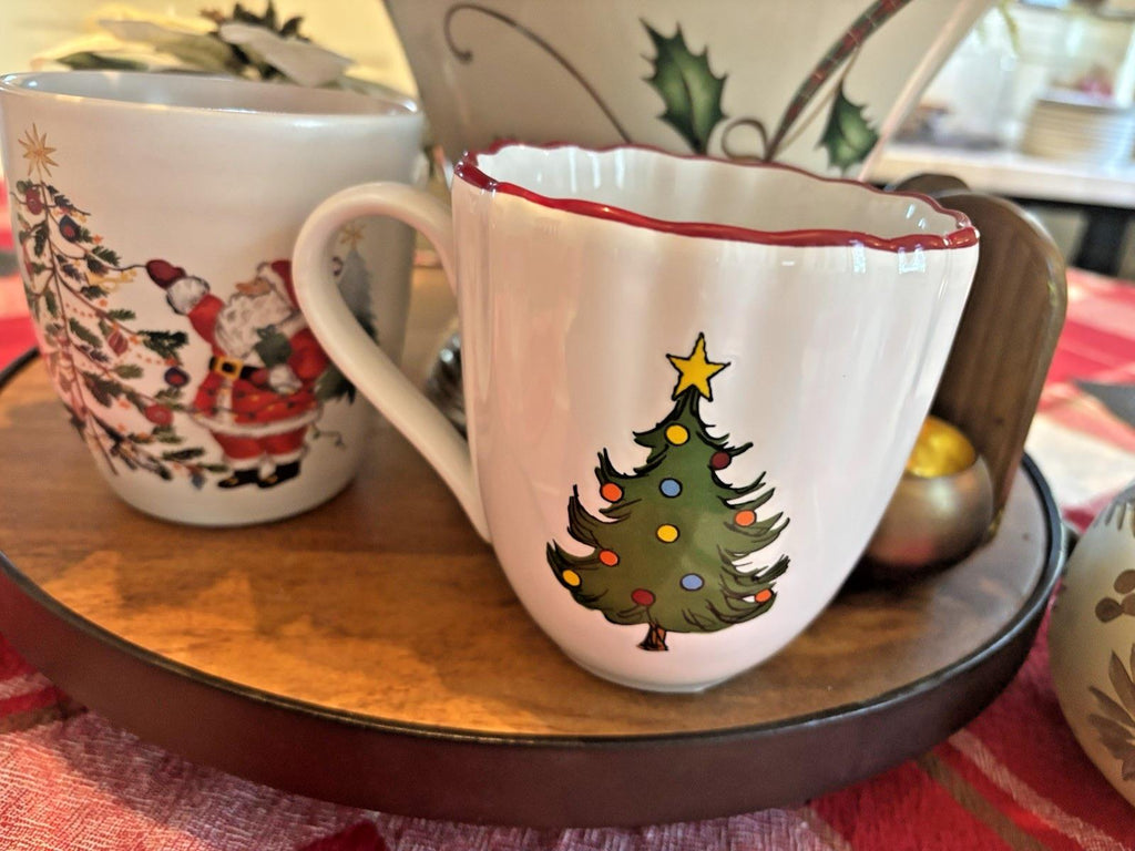 pottery barn Santa Christmas Snoopy holiday Snowman Coffee Mug cup gift kid M