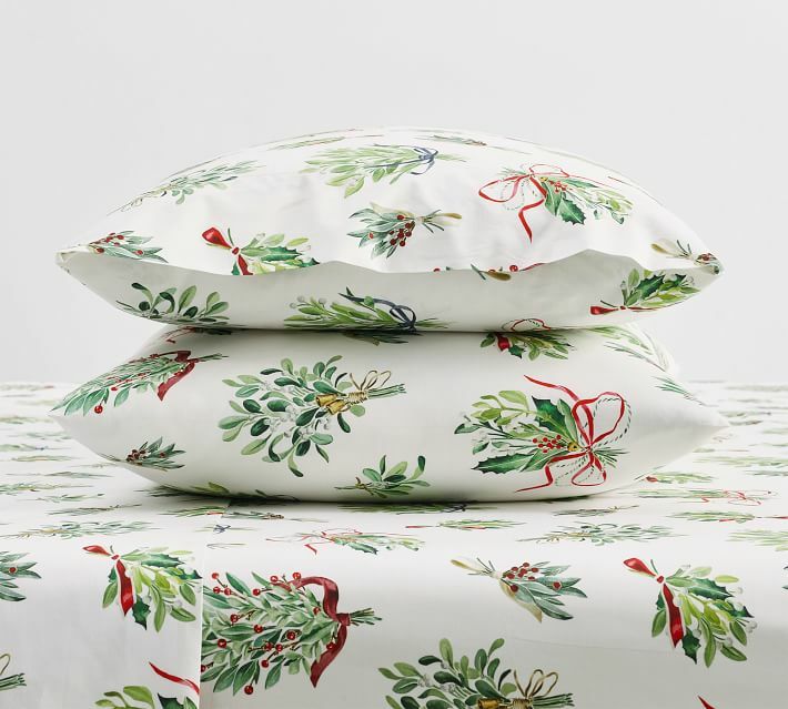 Pottery Barn Disney holiday Christmas tree gift holiday mom pillowcase SET 2 =