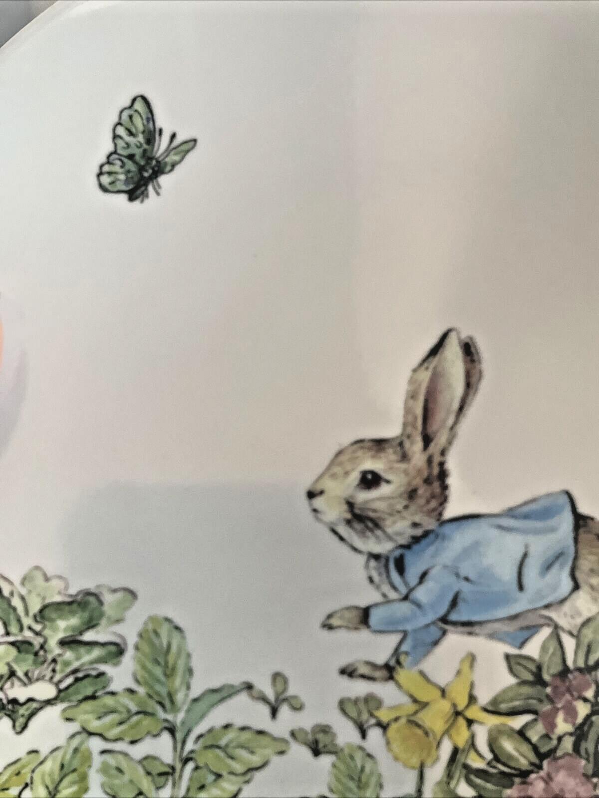 Disney Pottery Barn Peter rabbit PLATE Easter bunny gift garden holiday party 1
